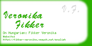 veronika fikker business card